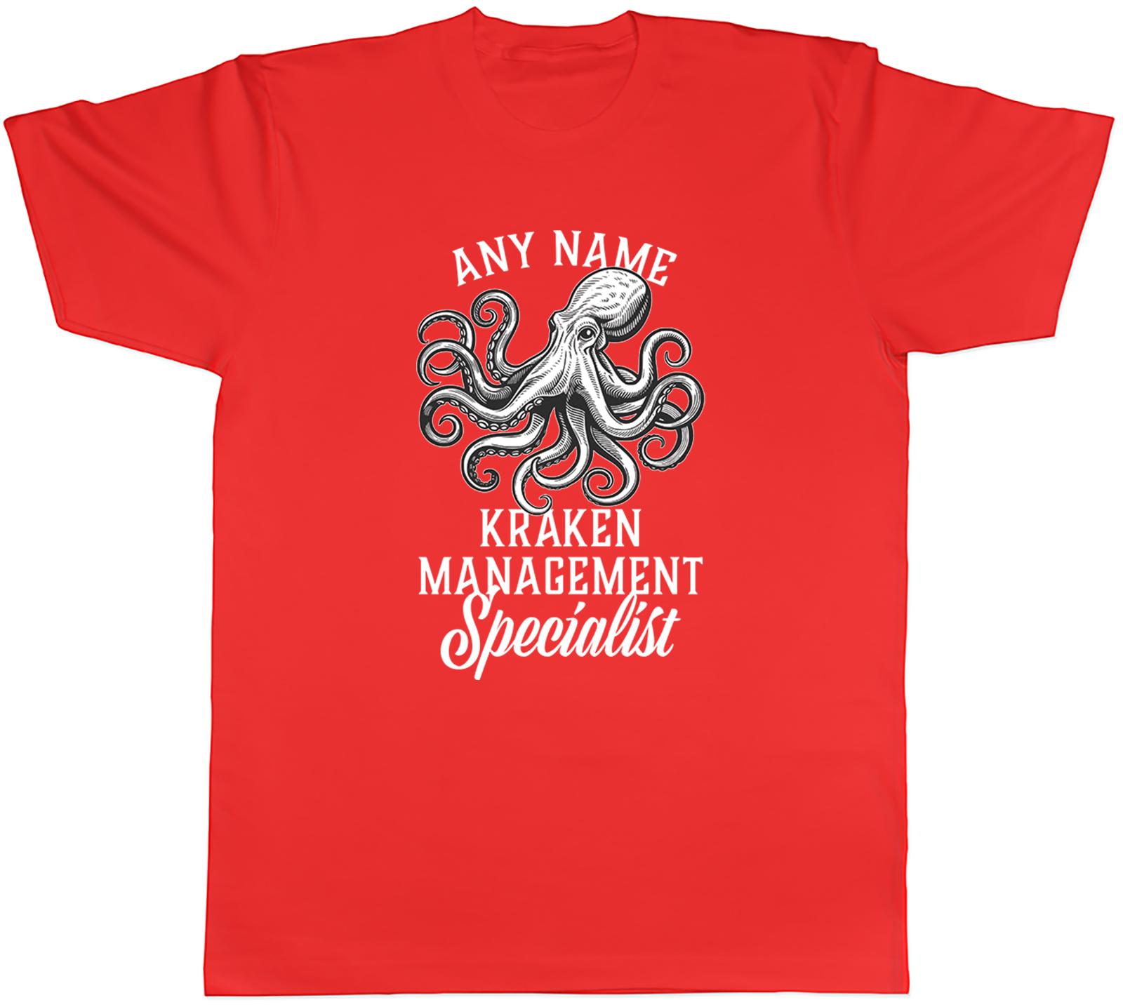 Personalised Kraken UnisexageUnisext Specialist Octopus Unisexs TShirt Tee Gift Top S