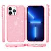 AMORUS For iPhone 13 Pro Case Soft TPU Hard PC Back Shockproof Phone Cover