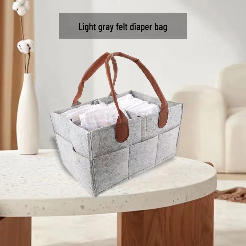 Sac à langer en feutre épaissi - Grande capacité, Sac à main pliable pour maman