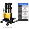 Semi-Electric Hydraulic Pallet Stacker (1 Ton, 1.6m Lift) CN Plug (adapter Included)