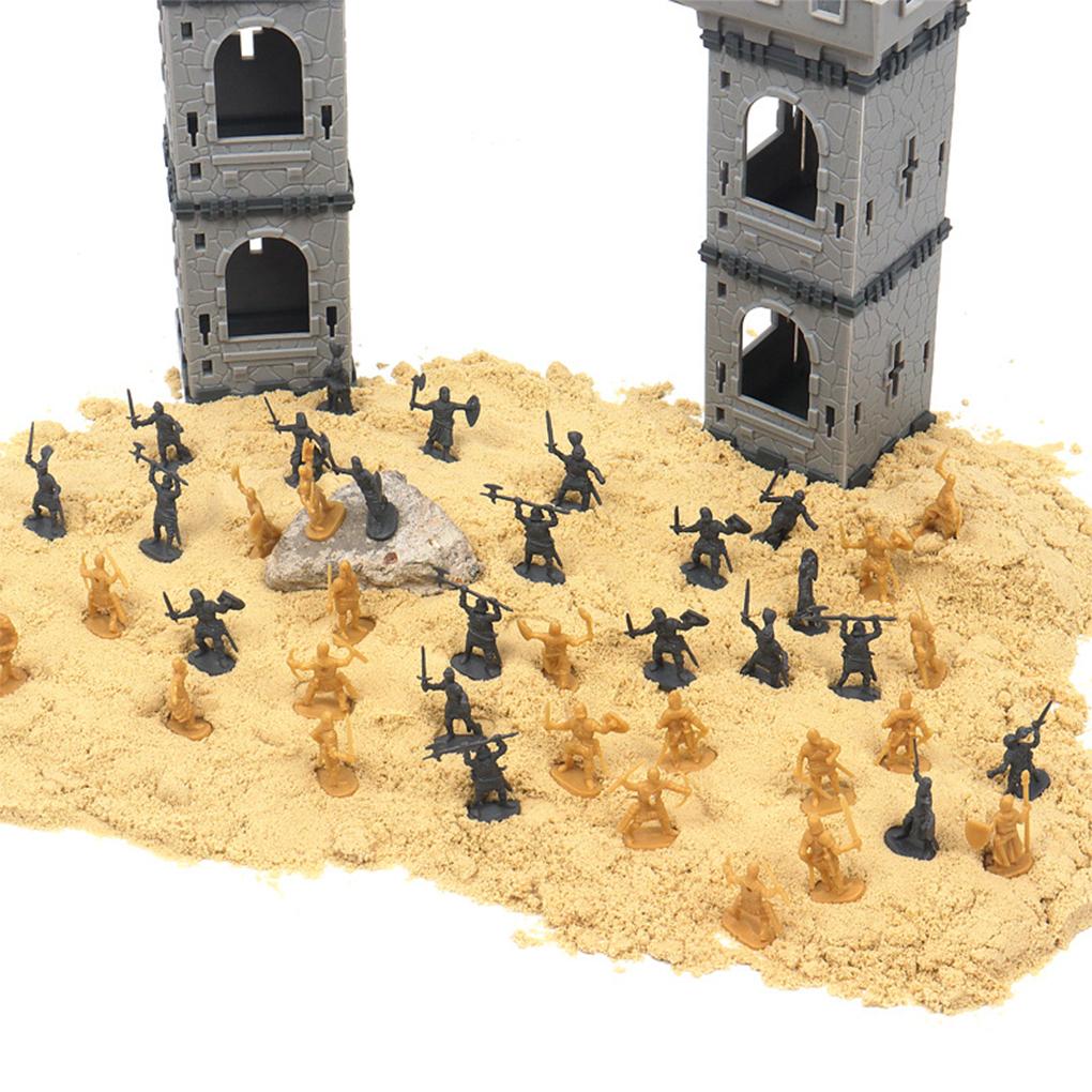 100 Pieces Kids 4-6 Years Old Simulation Model Figure Tabletop Decor Assembly Birthday Gift Living Room Office