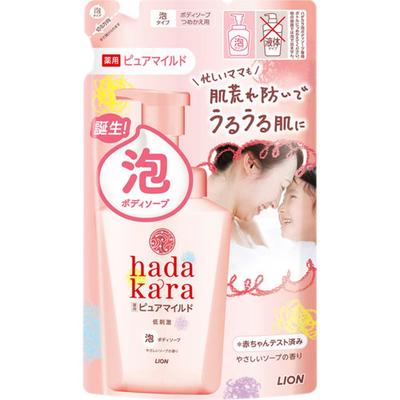 Hadakara  Hadakara  Body Soap With Foam  Medicated  Pure Mild Type  Gentle Soap Fragrance  Refill  440ml