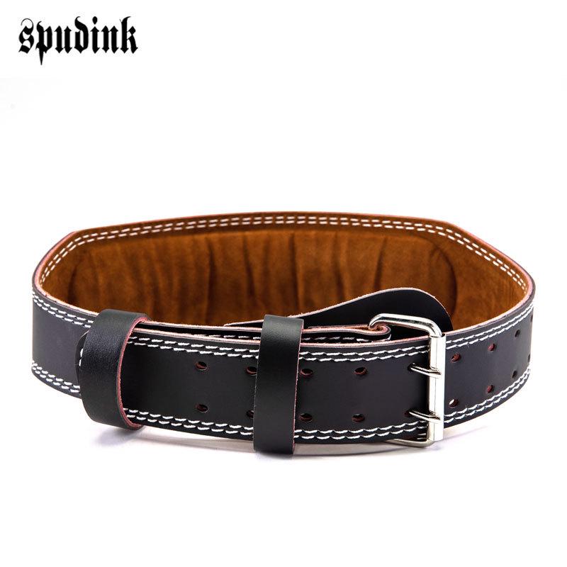 Cross-Border Leather Weightlifting Belt: Professional Back Support for Fitness, Squat, Deadlift, and Training