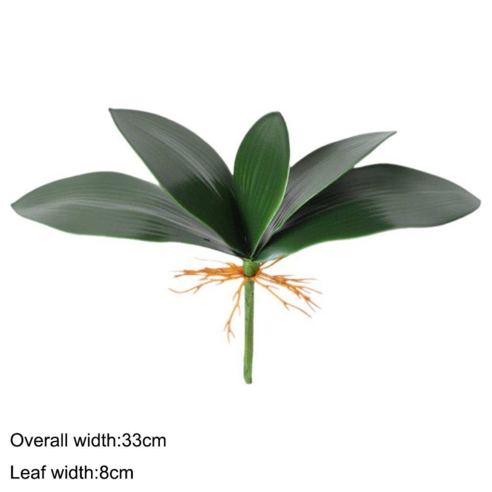 

Real Touch Artificial Plant Plastic Fake Plant Simulation Plant Decorative Plant Home Decor 5 leaves 33cm EVA