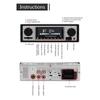 Car Mp3 Player Hd FM Radio Bluetooth-compatible Hands-free Call U Disk Card Aux Radio With Remote