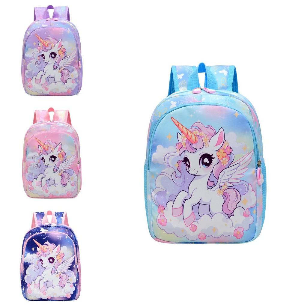 Zaino Carino Casual per l'Asilo per Bambine con Design a Pony Leggero ed Elegante