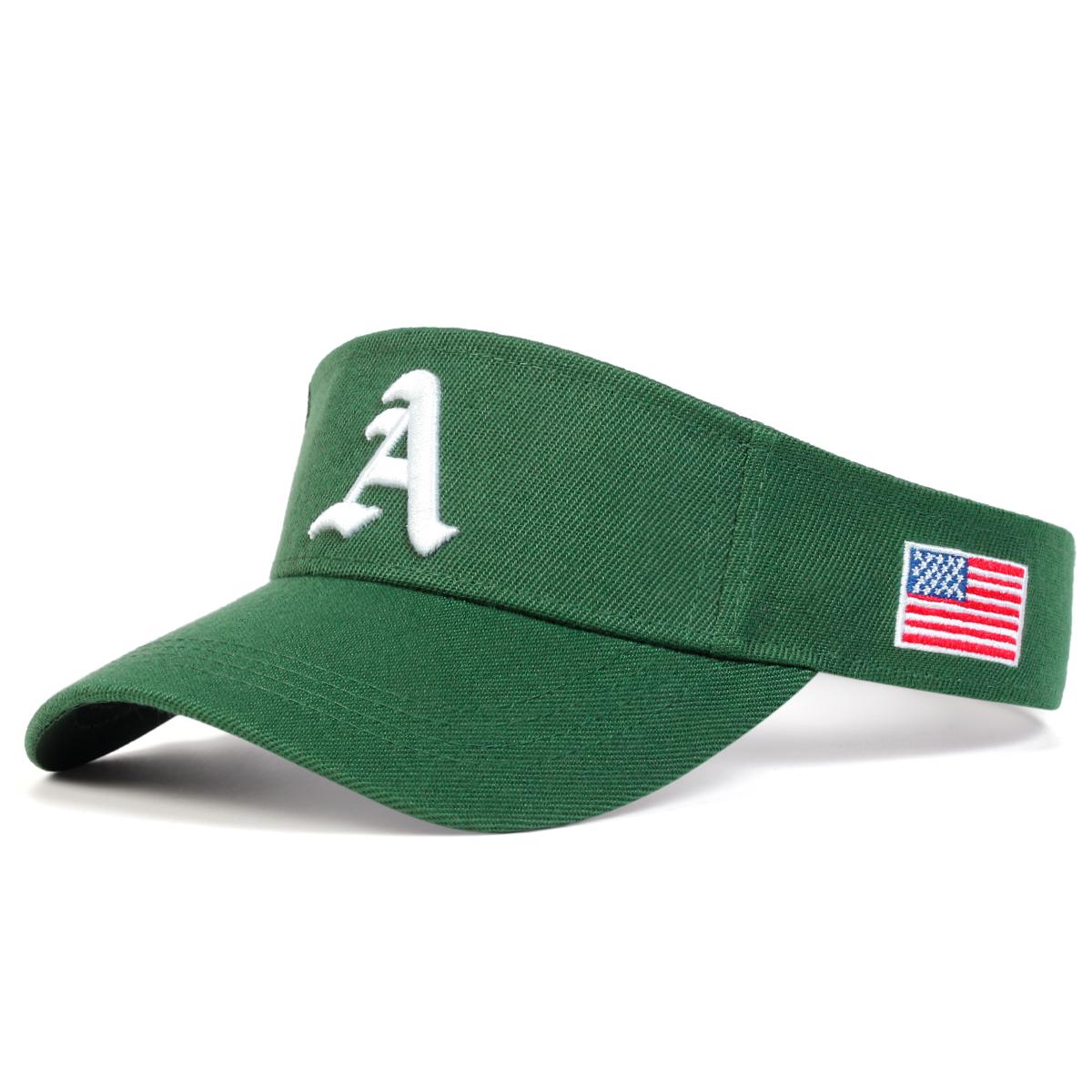 

Унисекс готическая буква А сбоку вышитый американский флаг регулируемая солнцезащитная пустая верхняя кепка для гольфа бейсболка весна лето для спорта на открытом воздухе дорожные шляпы зелёный