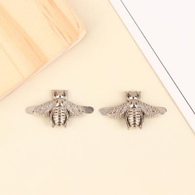 2pcs Metal Bee Shape Decoration Buckle Bag Clip Clasp Hardware For DIY Leather Craft Bag Handbag Shoe Accessories