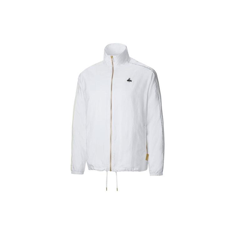 PUMA Casual Sports Stand Collar Long Sleeves Jacket White Men s 530608-02 XS