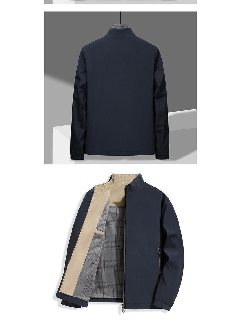 Men's Autumn High-End Business Casual Stand Collar Jacket