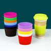 Silicone World Silicone Anti scalding Anti Slip Coffee Cup Cover Universal Tapered Thread Cup Sleeve Mug Ceramic Glass Cup Cover