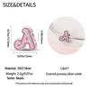 New Copper Teenage Girl Pink 26 Letters Charms Beads For 3Mm Original Bracelets Diy Jewelry Birthday Gifts