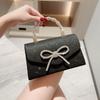 Fashion Rhinestone Bowknot Evening Bag Glitter Gold Silver Bow Chain Bag Clutch Bag for Women Female