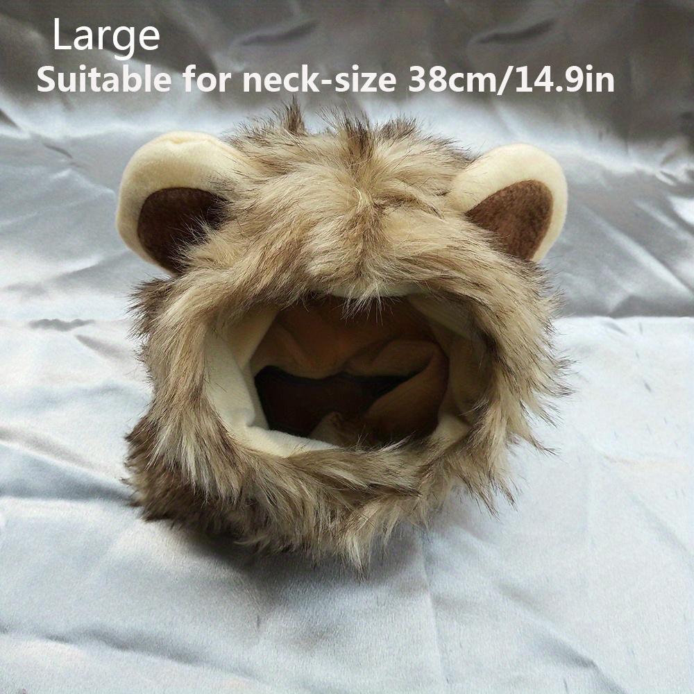 

Парик для домашних животных, костюм с львиной гривой, аксессуары для волос для маленьких собак и кошек L хаки