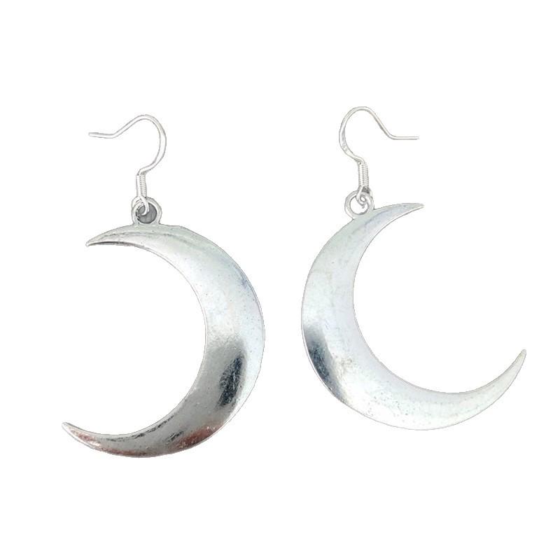 Trendy Retro Moon Pendant Earrings: Versatile and Fashionable Ear Hooks for Women