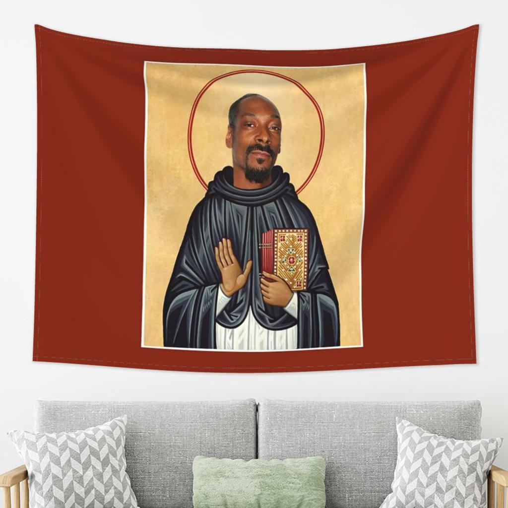 Snoop Dogg wird zum Jesus Wandteppich Ästhetische Heimdekoration Wandteppiche für Wohnzimmer Schlafzimmer
