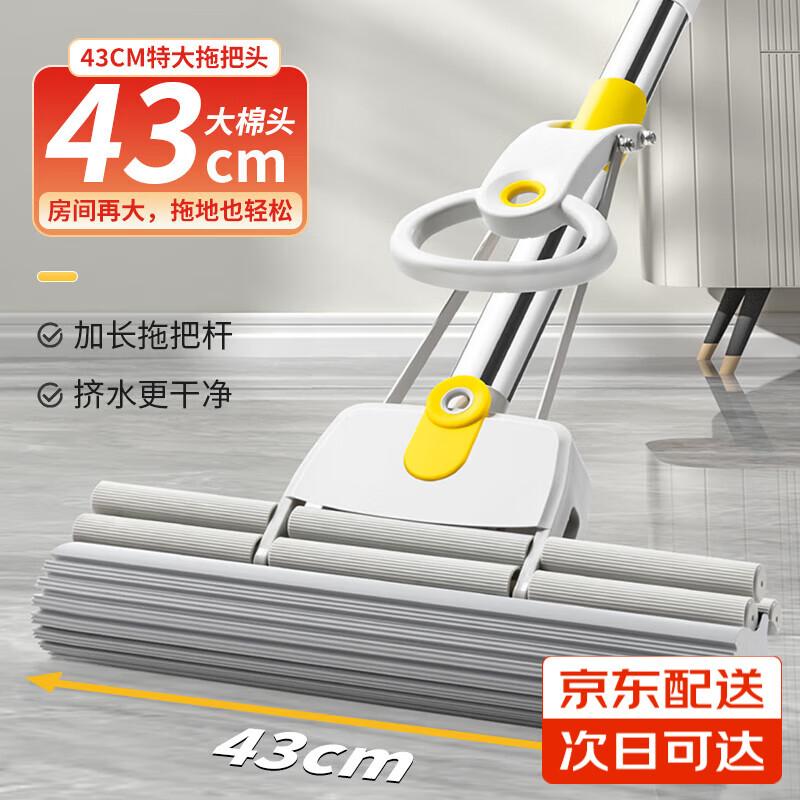 Extendable Double Roller Sponge Mop