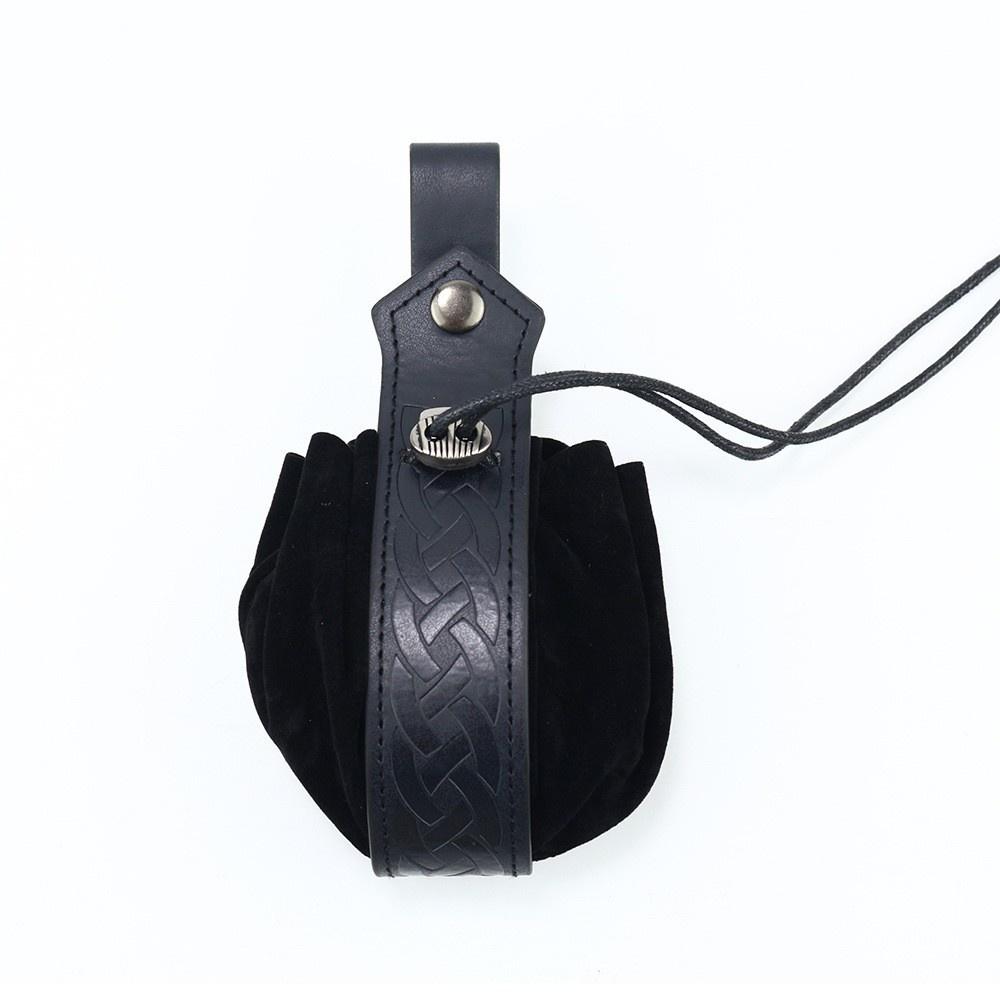 Mittelalterliche Wikinger Stil Leder Bauchtasche Retro Schiffsform Gürteltasche Für Cosplay LARP Renaissance Festival Kostüm