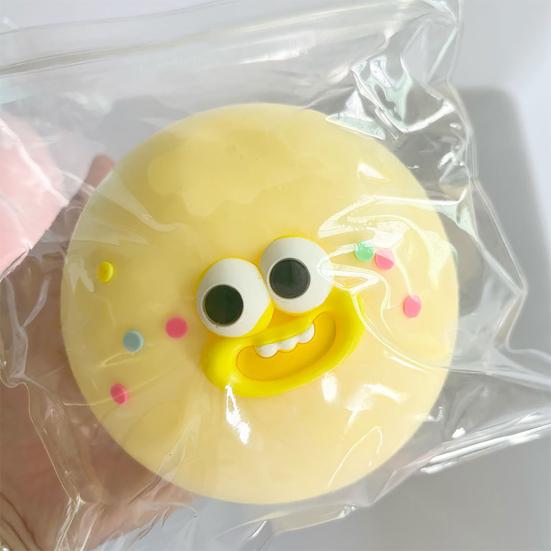 Yousheng Big Eyes Ball Squeeze Toy Cartoon Bun Shape Sensory Pinch Fidget Toy Stress Relief Hand Relaxation Decompression Tool