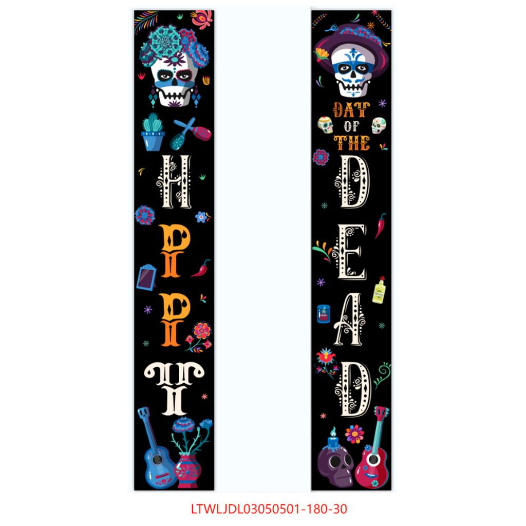 Mexikanischer Tag der Toten Spruchpaar Festivalatmosphäre Szenenarrangement Party Party Türbanner