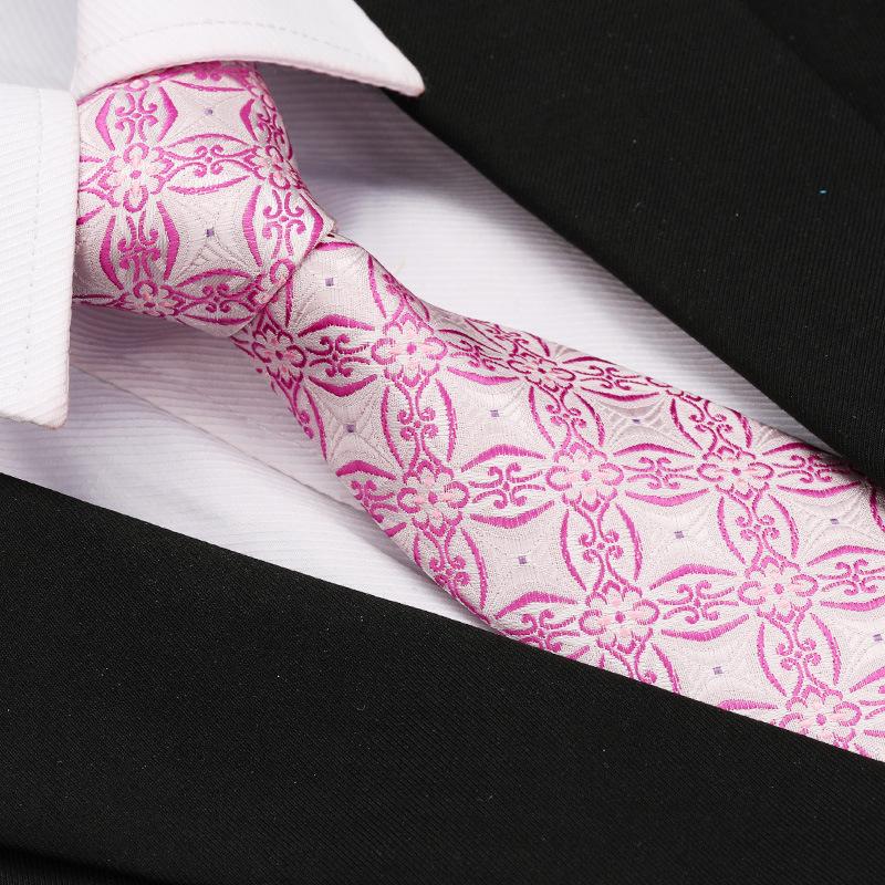 Men'S Formal Wedding Business Tie 8Cm Groom Wedding Banquet Burgundy Tie Hand Zipper Men And Women