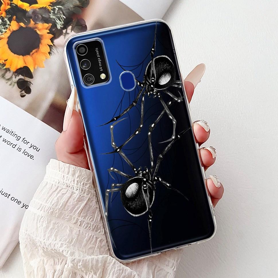 Cute Cat Caroon Cover For Samsung Galaxy A21s Case Soft Silicone Fundas Phone Cases For Samsung A 21s  A21s SM-A217F Full Bumper