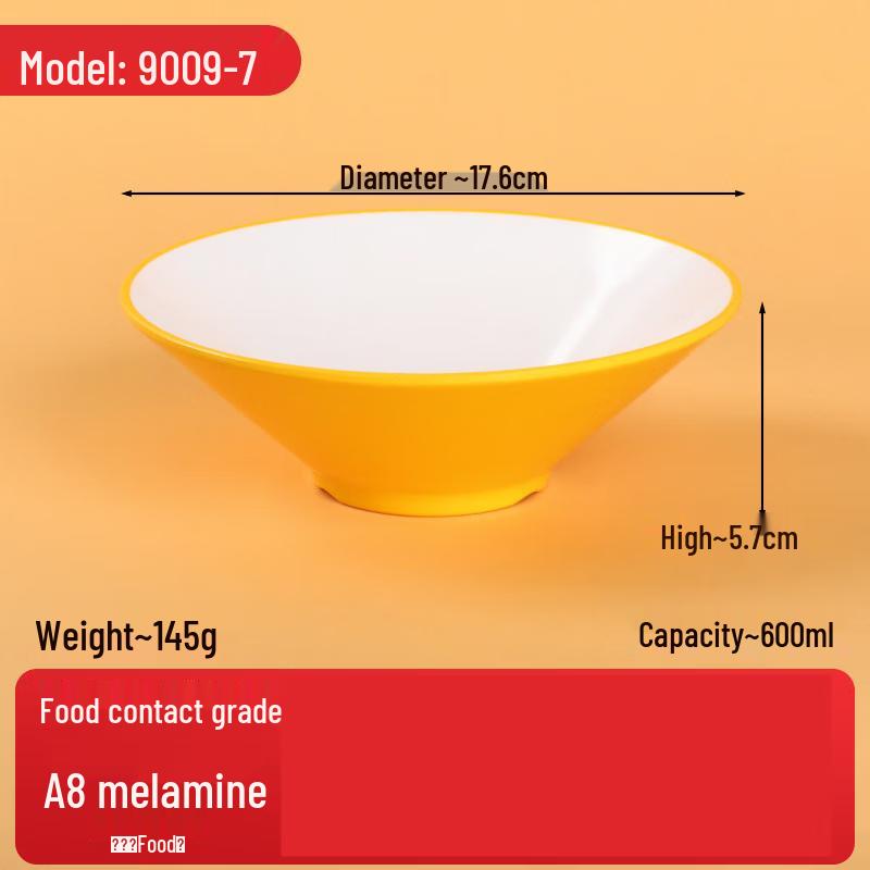 Jingbaodi Commercial Tempered Melamine Noodle Soup Bowls