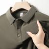Summer New Solid Color Thin POLO Shirt Men's Business Casual Lapel T-shirt Men's Tops