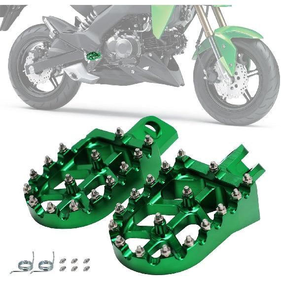 Motorrad Fußrasten Fußrasten Rastpedal MX Stil CNC für Z125 Pro 2016-2024 Schwarz