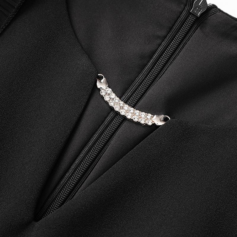 Shenzhen Nanyou Off-Shoulder Wooden Ear Edge Summer Dress - Celebrity Style Elegant Hip Skirt for Women