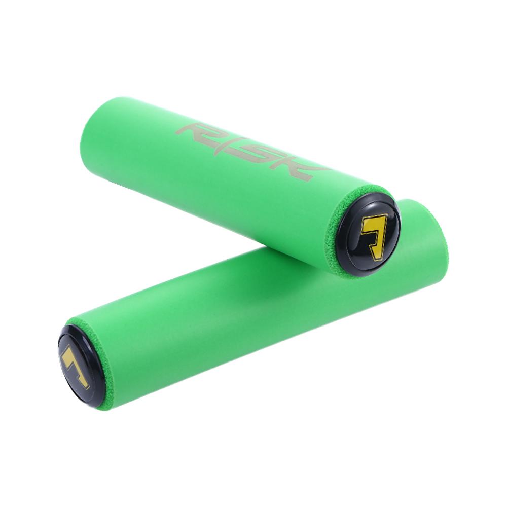 Велоспорт Мягкий силикон Ультралегкий Противоскользящий Покрытие руля для горного велосипеда Рукоятки руля Велосипедные рукоятки Рукоятки для MTB велосипеда зелёный