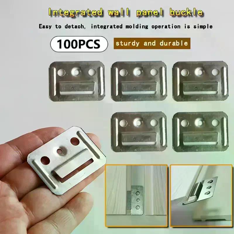 100Pcs WPC Wall Panel Clips Metal Clip For Wpc Wall And Ceiling Fluted Cladding Clip Only Indoor And Outdoor Various Sizes