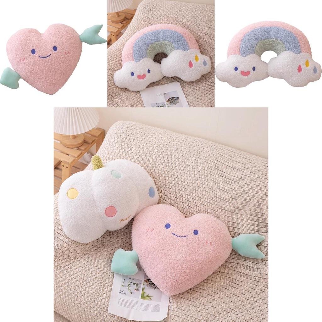 Cute Cloud Shaped Plush Sofa Pillow For Sweet Home Decor Lovely Bedroom And Living Room Backrest Cushion