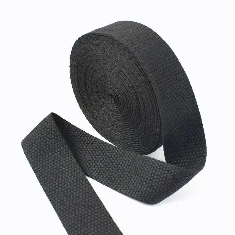 20-50mm Meetee 4M Polyester Cotton Webbings Bands Canvas Strap Tapes for Backpack Clothes Seat Belt Sewing Ribbons Accessories