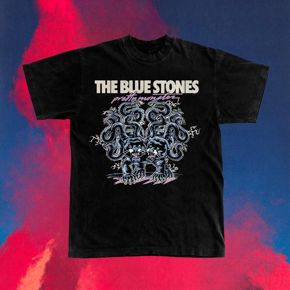 HOT NEW The Blue Stones Band Black T-shirt Short Sleeve All Sizes S-5XL JM845