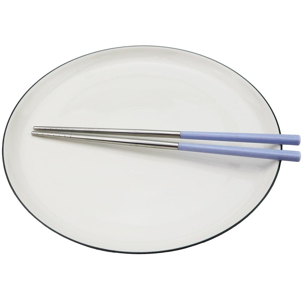 1 pár opakovaně použitelných hůlek 23 cm 18/10 hůlky z nerezové oceli Nádobí Hůlky s protiskluzovou hlavou Nádobí Hůlky na jídlo