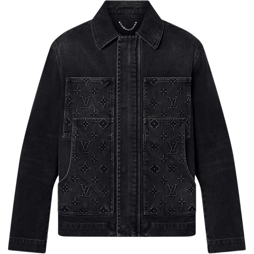 LOUIS VUITTON Workwear Denim Jacket 1AFVA6