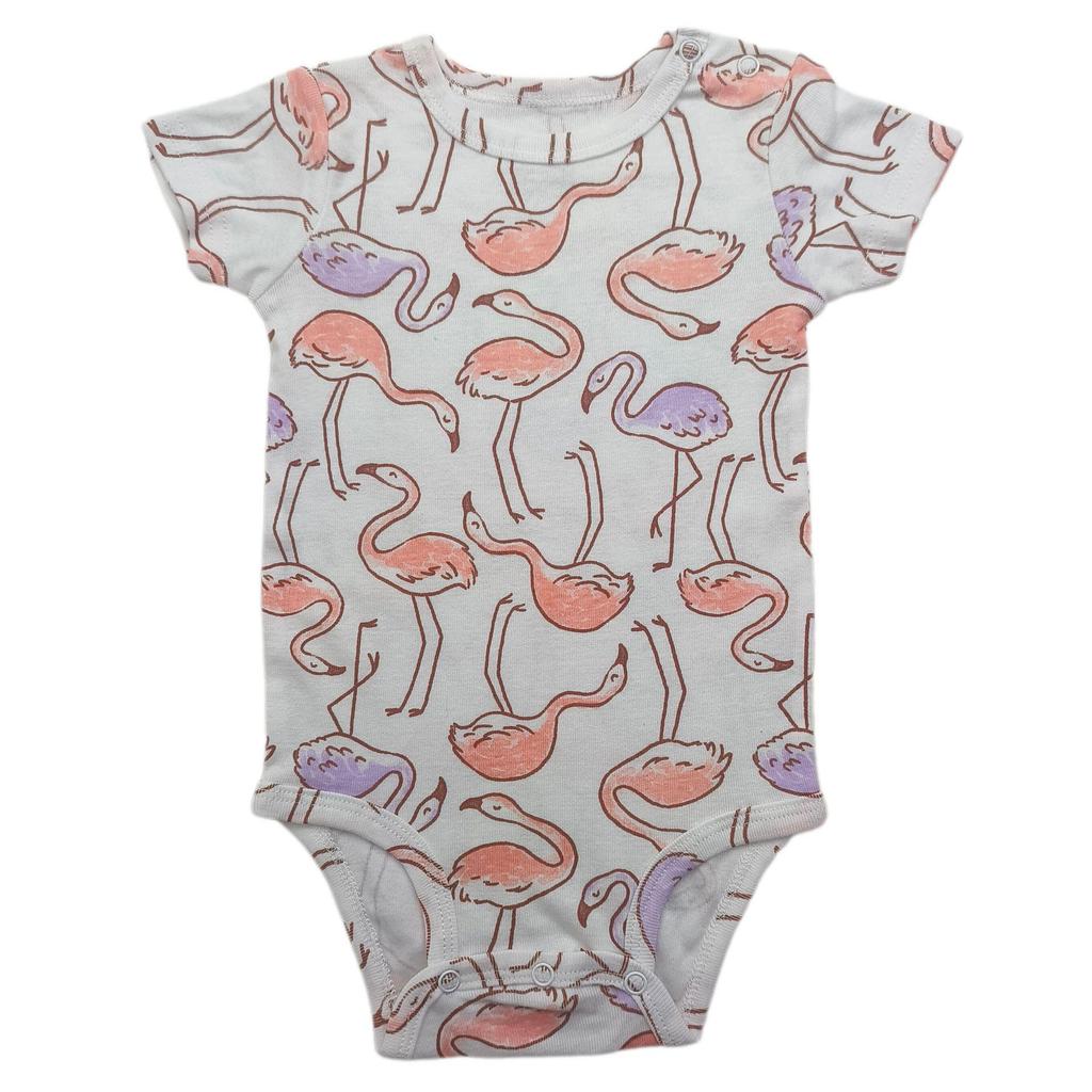 Baby Shoulder Snap Ribbed Cotton Bodysuit - Short Sleeve One-Piece Romper for Boys & Toddlers