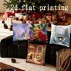 Heimdeko Kissenbezüge mit weihnachtlichem Digitaldruck Muster Kissenbezug Geeignet für Sofa Schlafzimmer Auto Kissenbezug