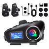 Car Bluetooth Headset Motorcycle Intercom Helmet LCD Waterproof maximum 32G