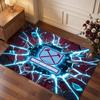 West Ham United Voetbal Print Kristal Fluweel Tapijt, Comfortabel Waterabsorberend Antislip Binnen Vloerkleed