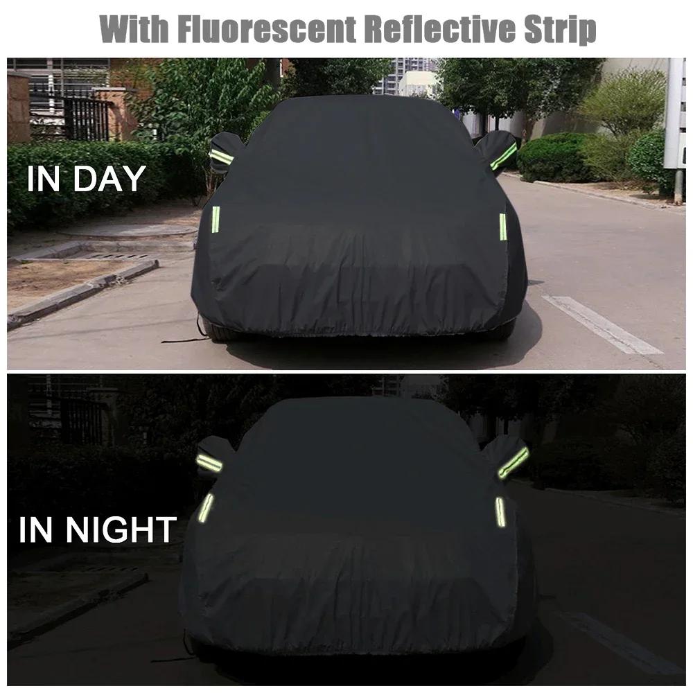 Copertura Auto S-XXL Berlina Coperture Complete con Striscia Riflettente Protezione Solare Antipolvere&Impermeabile Resistente ai Graffi UV Universale