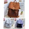 Fresh and Sweet Contrasting Color Girl Bag, New Light, High-value and Large-capacity Backpack for Junior High School Students