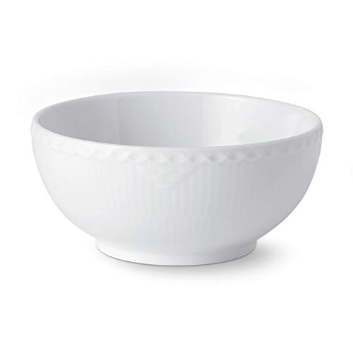 [Officially Imported] Royal Copenhagen White Fluted Half Lace Bowl, 15cm, Wedding Gift, Product Number 1028386