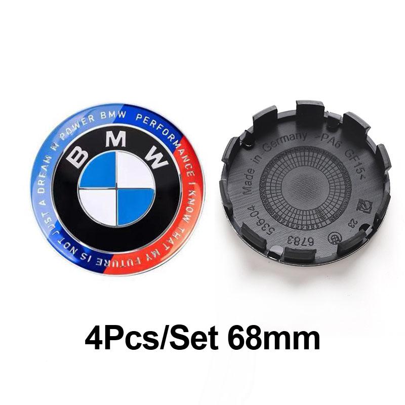 4Pcs 56mm 68mmCar Logo Wheel Center Hub Cap Cover Accessories For BMW iX1 i7 F07 F48 F39 F34 F40 F45 F46 G30 G20 G32 E70 E71 E66