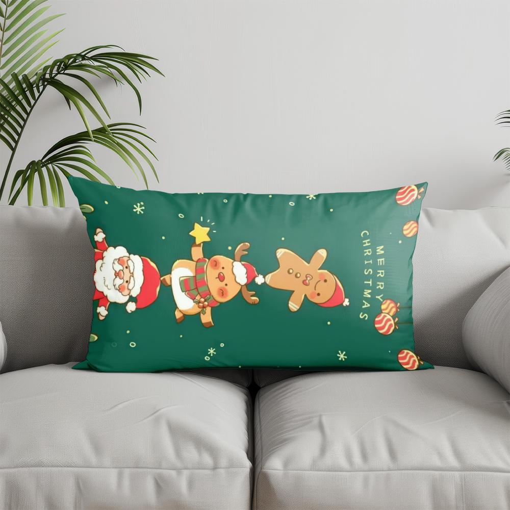 Home Decor Cute Dog Pattern Throw Pillow Suitable For Sofa Bedroom Car Pillow Cover Cushion Rectangular Back Cushion
