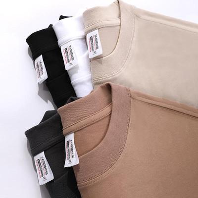 Zirunking T-shirt unisex Top T-shirt tinta unita 100% cotone Manica lunga Streetwear T-shirt casual morbide T-shirt con scollo tondo SHUMIAN