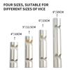Magnetic Vise Jaws V Type Vice Jaws Protectors Cover Aluminum Alloy Multi-Purpose Vise Jaw Pads For Woodworking Plum