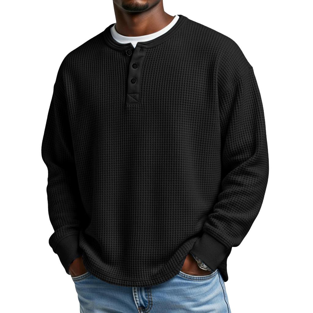 Maglione Casual da Uomo a Maglia con Collo - Manica Lunga per Uso Quotidiano
