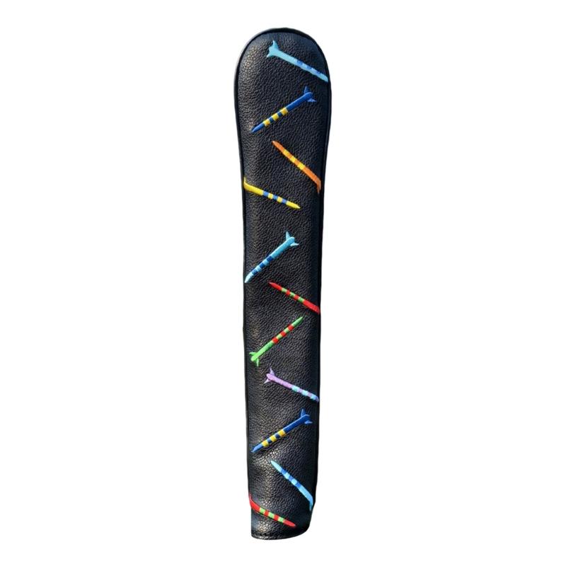 

Fashion Golf Putter Head Cover Compacts Golf Club Protection Sleeve Weather Resistant for Travel and Outdoor чорний